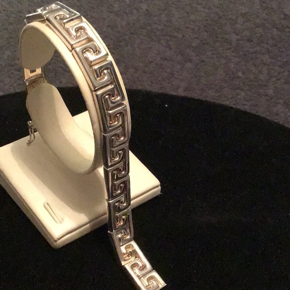 STERLING SILVER STAMPED BRACELET - Picture 2 of 5